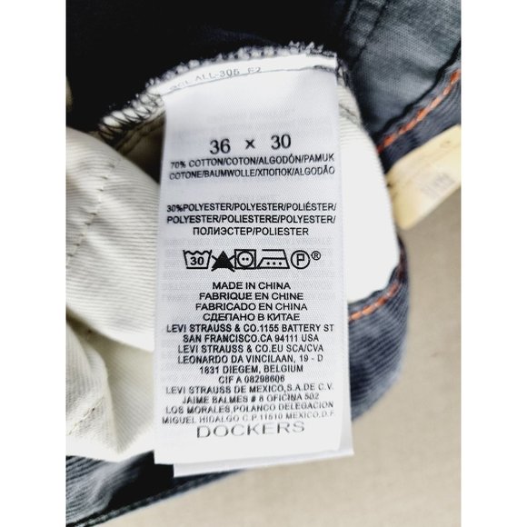 Dockers Durable Construction 5 Pocket Straight Fit 36x27.5” Gray Corduroy Pants - Picture 15 of 16